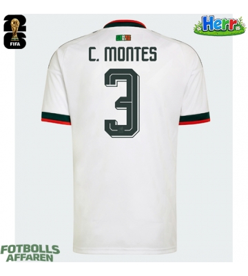 Mexiko Cesar Montes #3 Bortatröja VM 2026 Kortärmad